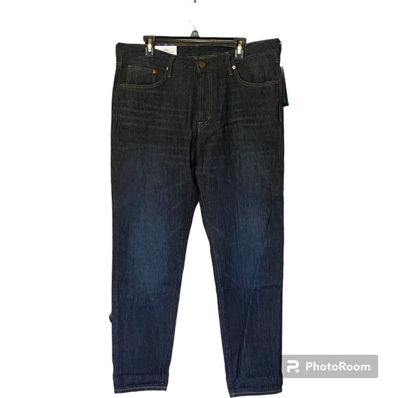 H&M Denim Jeans Men's 36x32 Dark Wash Tapered New with Tags India - Picture 11 of 16